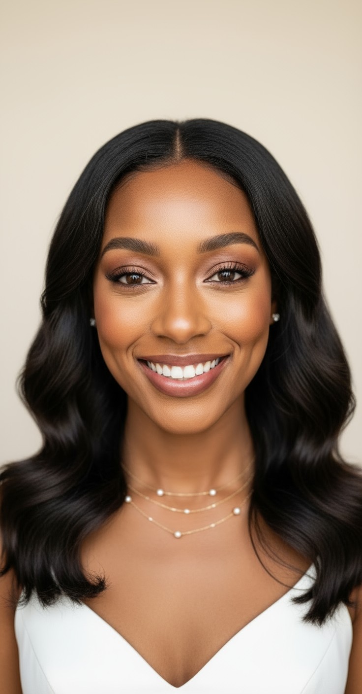 After Classic Wedding Hair Down